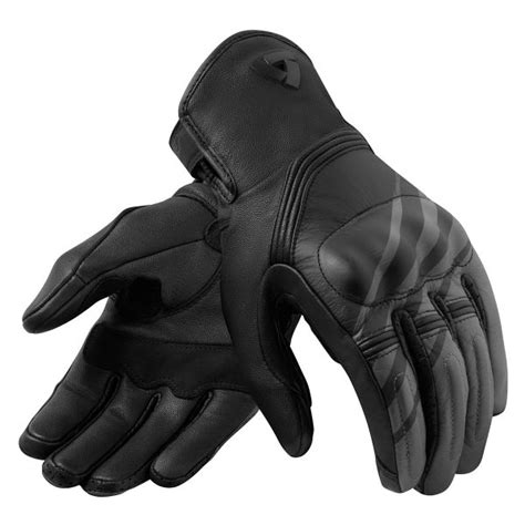 Revit Redhill Leather Gloves Black White Urban Rider