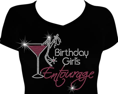 Birthday Girls Entourage Bling Shirt Birthday Girl Entourage Shirt