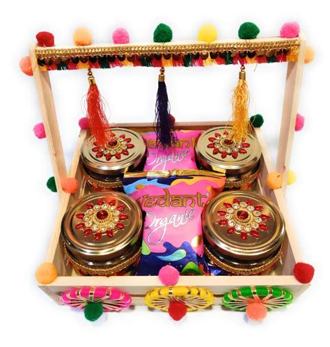 Multicolor Wooden Holi Gift Hamper Basket Hlc X X Inch At Rs