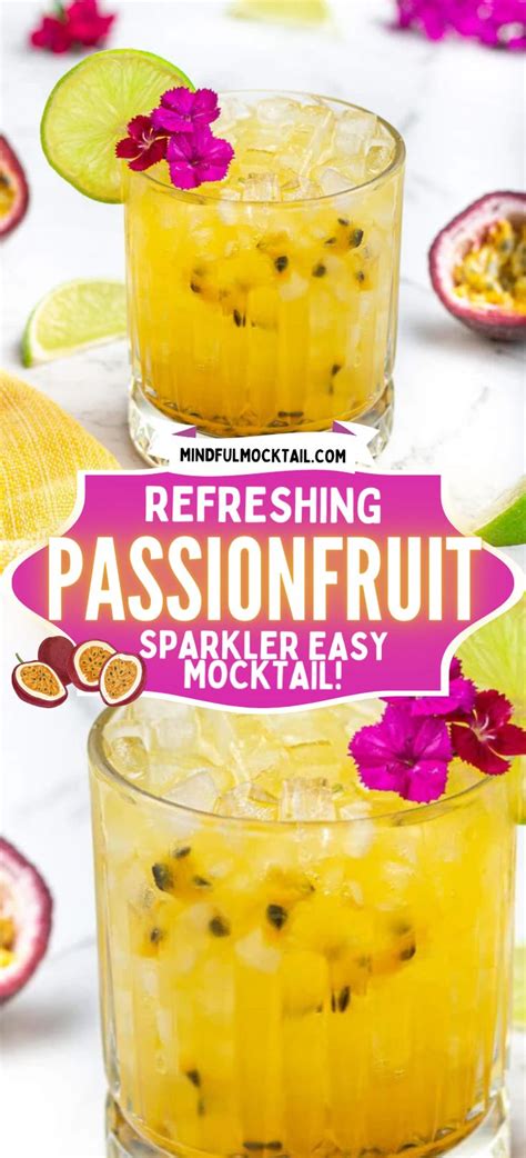 Passionfruit Mocktail Recipe Easy Non Alcoholic Drink