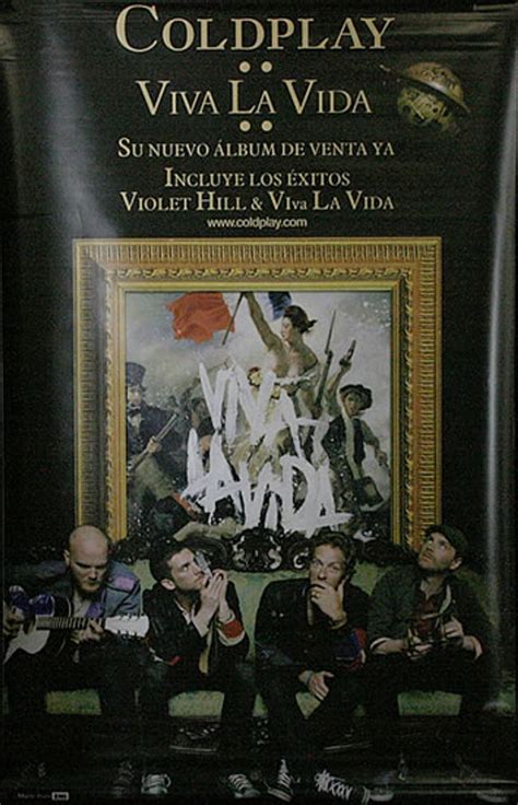 Coldplay Viva La Vida Colombian Promo Display —