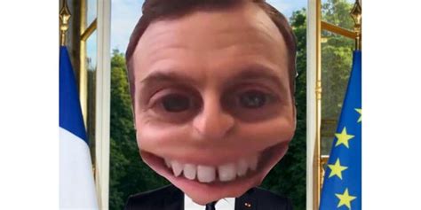 Insolite Peine Publi Le Portrait De Macron D J D Tourn