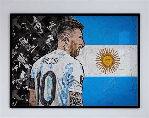 Graffiti Style Lionel Messi Poster or Canvas, Leo Messi, GOAT ...