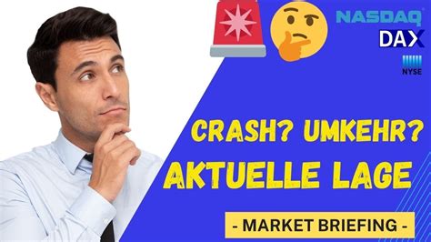 Crash Umkehr Aktuelle Lage Im B Renmarkt Dax Nasdaq Dow Jones