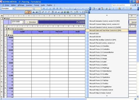 Planning Hebdomadaire Pour G Rer Les Rendez Vous