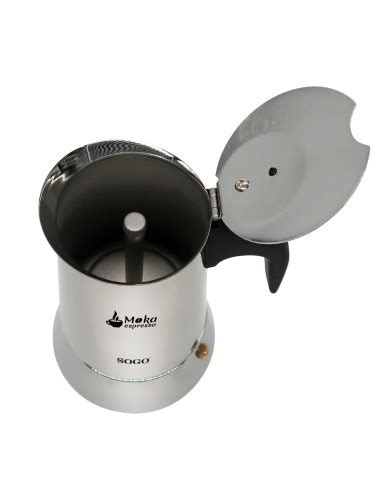 Cafetera Moka Tazas Acero Inox