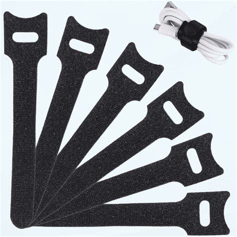 Reusable Cable Ties Management Straps Inch Strong Microfiber