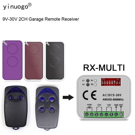 Receptor De Control Remoto Universal Para Puerta De Garaje Dispositivo