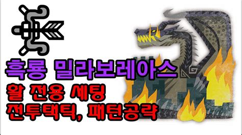 MHW IB 몬린이를 위한 흑룡 밀라보레아스 활 시점 공략 YouTube