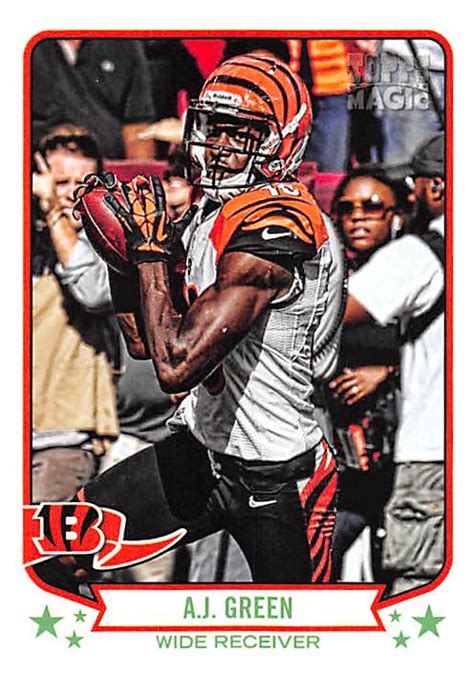 A J Green Football Card Cincinnati Bengals Topps Magic