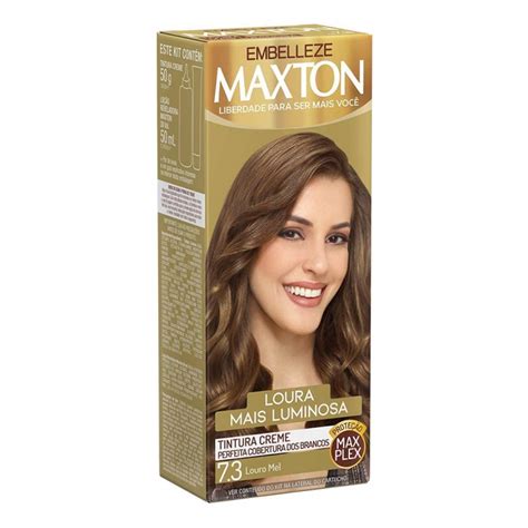 Tintura Creme Maxton Loura Mais Luminosa Louro Mel 7 3 Kit Drog