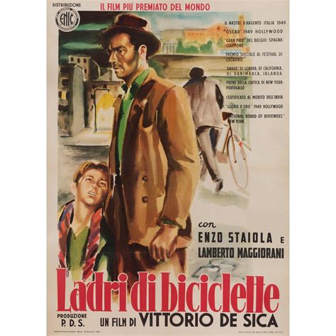 Bicycle Thieves R1955 Italian Due Fogli Film Poster For Sale At 1stdibs