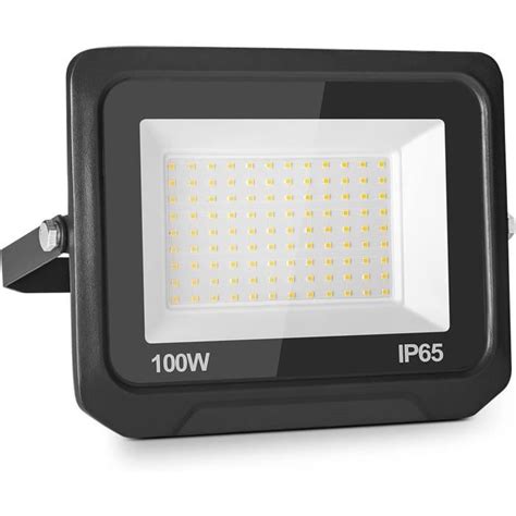 100W Projecteur LED Blanc Chaud 10000LM Puissant Spot LED Extérieur