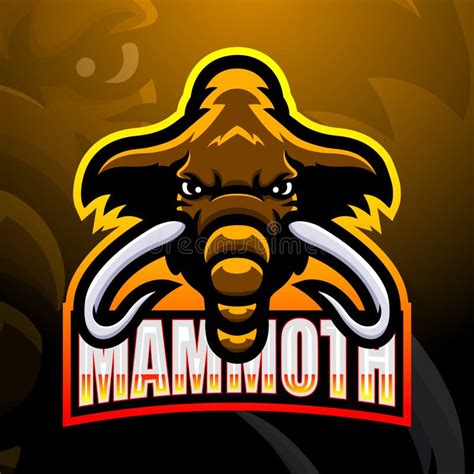 Mammoth Mascot Esport Logo Design Stock Vector Illustration Of Gaming