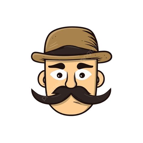 Bigode Clipart Homem Bigode E Chap U Ilustra O Dos Desenhos