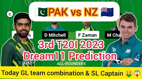 Pak Vs Nz 3rd T20i Dream11 Prediction Pak Vs Nz 3rd T20 2023 Proper