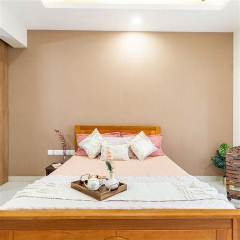 Warm Toned Bedroom Wall Paint Livspace