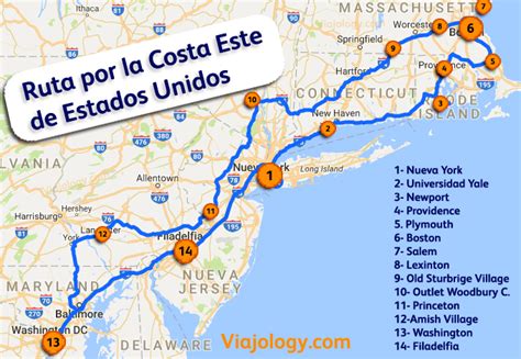 Ruta Por La Costa Este De Estados Unidos En Coche Y A Tu Gusto