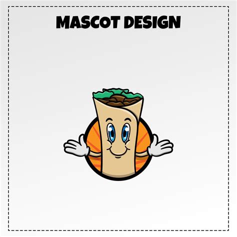 food logo kebab mascot illustration vector design 12697753 Vector Art ...