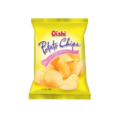 Oishi Natural Potato Chips Plain 60g Citimart