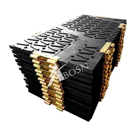 Polyethylene Plastic Ground Protection Mats Construction Road Mats