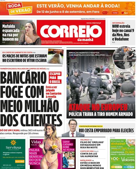 Capa Correio da Manhã 17 junho 2024 capasjornais pt