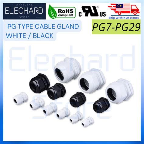 Cable Gland PG Gland Nylon IP68 Black White PG7 PG9 PG11 PG13 5 PG16