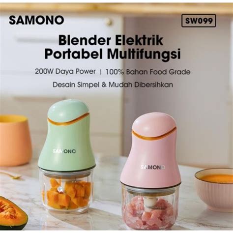 Jual SAMONO SW099 Blender Elektrik Portable Multifungsi 0 3L 200W