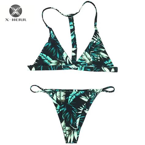 X Herr Bikini 2017 Swimwear Women Micro Bikinis Set Minimalistic