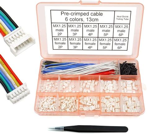 1 25mm Male And Female Connectors Socket And Plug With Pre Crimped Cables Compatible With Molex