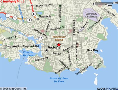 Victoria British Columbia Tourist Map