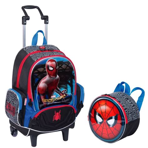 Mochila Homem Aranha Grande De Carrinho Z Sestini Lancheira Z No