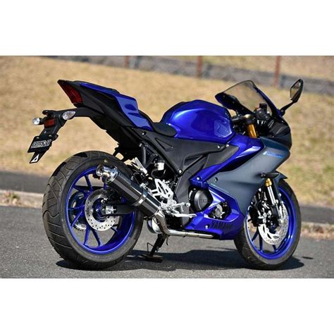 Yzf R125 8bj Re45j Yzf R15 8bk Rg86j R Evo カーボン フルエキゾーストマフラー 政府認証 Bms R