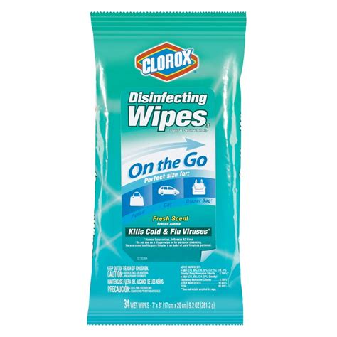 Clorox Disinfecting Wipes On The Go Fresh Scent 34 Wipes