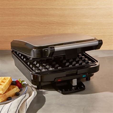 Cuisinart 4-Slice Belgian Waffle Maker + Reviews | Crate & Barrel