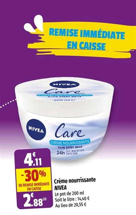 Promo Crème Nourrissante Nivea Chez Coccinelle Supermarché Icatalogue Fr