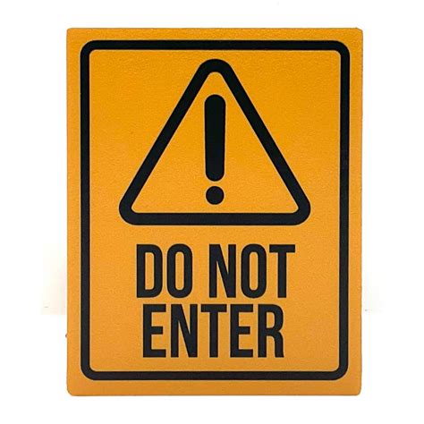 Do Not Enter Signage 80mm X 100mm Shopee Singapore