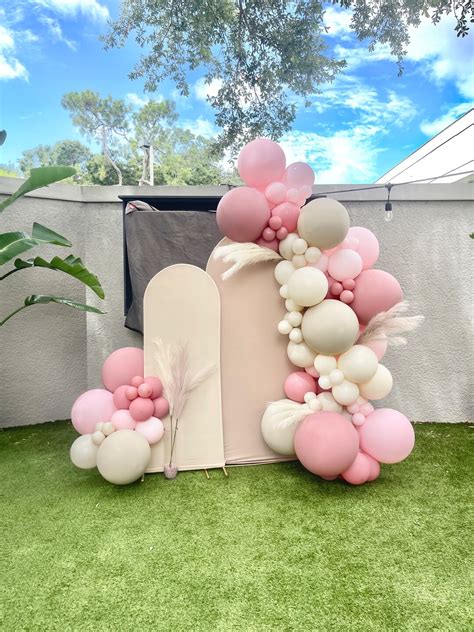 Dusty Pink Balloon Garland Kit Boho Bridal Shower Dusty Etsy