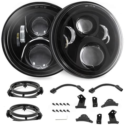 Buy Haitzu 9 Inch Wrangler JL LED Headlights 1 Pair Adjustable