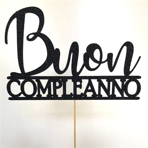 Buon Compleanno Cake Toppers