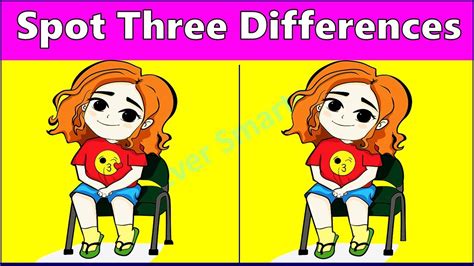 Spot The Three Differences Find The Differences Spot The Difference