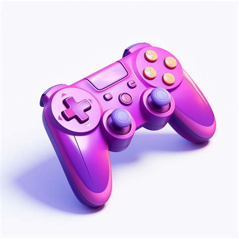 Premium AI Image | a purple controller with buttons on it is a purple controller