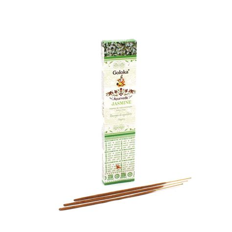 Incenso Goloka Ayurvedic Vareta Jasmine Dharma Store Loja De