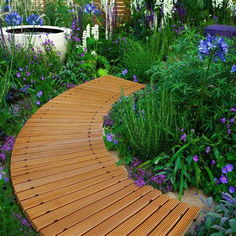 Reliancer Wooden Garden Pathway Outdoor Roll Out Cedar Walkway