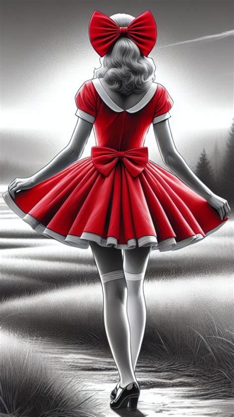 Pin By Sofia Elena On Pinturas In Girly Dresses Lady In Red