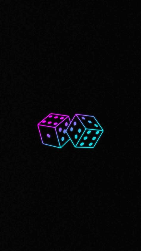 Neon Dice Minimal Iphone Wallpapers Artofit