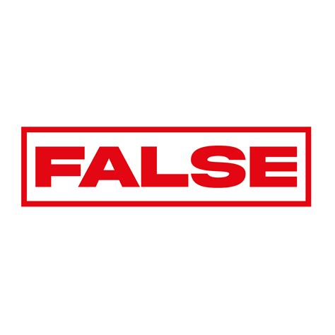 False Red Stamp On A Transparent Background 23652069 Png