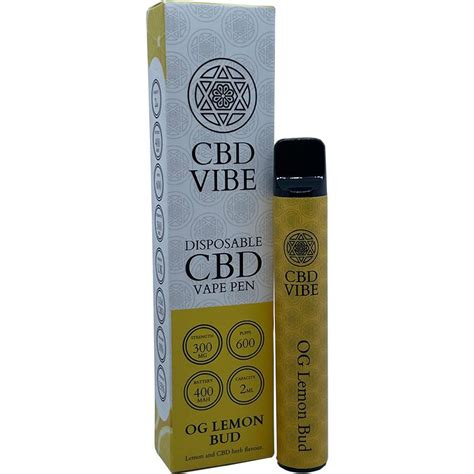 Cbd Vibe Og Lemon Bud Disposable Cbd Vape Pen Shisha Vibe