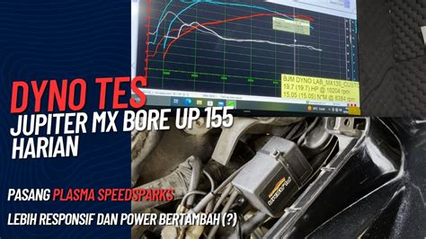 Dyno Tes Jupiter Mx Bore Up Harian Pasang Plasma Speedsparks