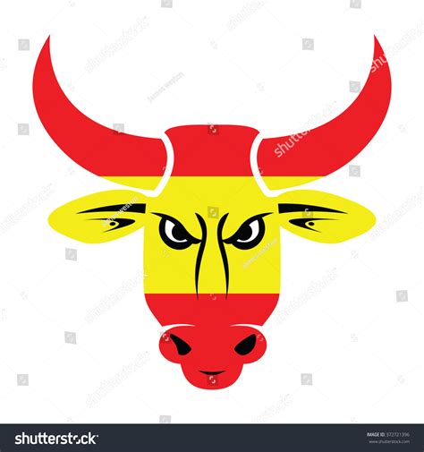 Spanish Bull Stock Vector Illustration 372721396 : Shutterstock